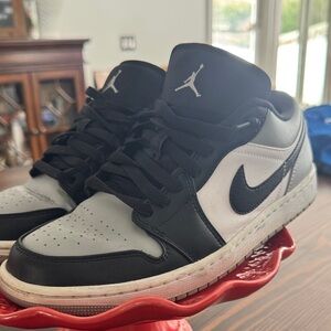 Jordan Black and White Athletic Sneakers